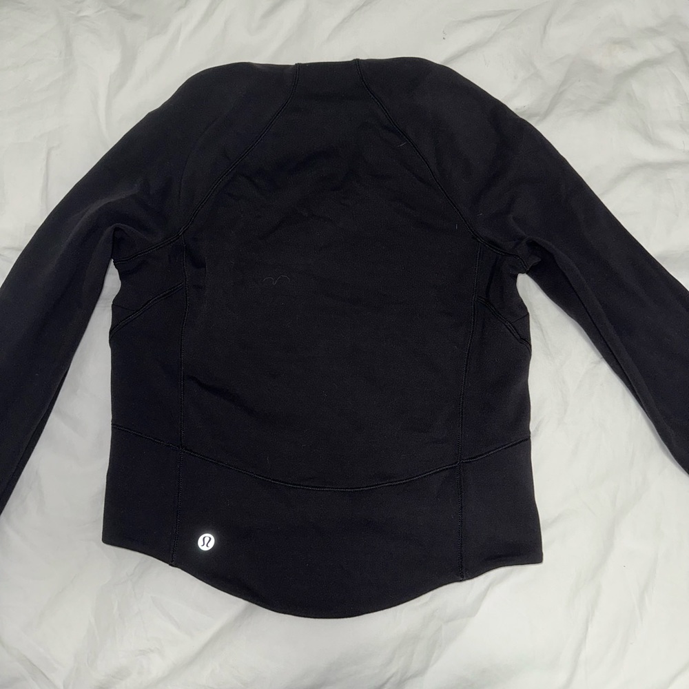 Black Lululemon All Aligned Mock Neck Top